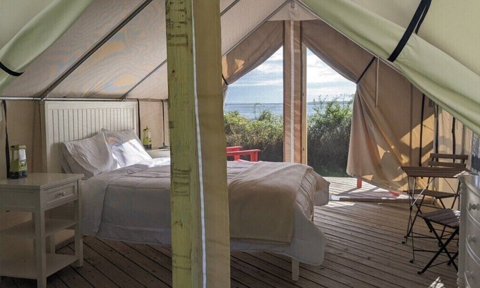 Northwest Harbor RV Rental | Safari Tent Glamping,S1-CedarPt, East Hampton, NY