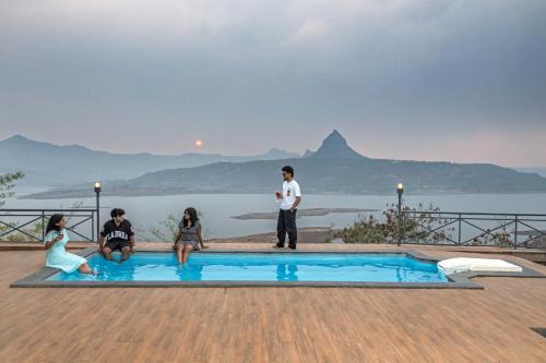 Thakursai Villa | SaffronStays Blue Infinitum Lakeview, Pawna