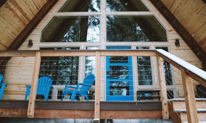 Lowell Point Cabin | Salted Roots Blue Door A-Frame Cabin