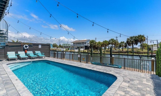 Navarre Beach House | "Salty Sue" New Listing! Luxury Waterfront Home, Pool, Boat Dock, Golf Cart