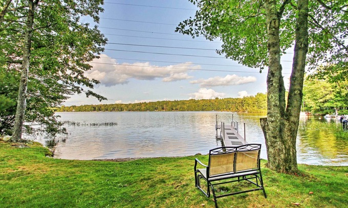 Lyman House | Scenic Lyman Home on Swan Pond w/Wraparound Deck!