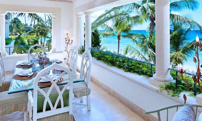Schooner Bay Condo | Schooner Bay 201 - Condo Flamboyant | Beach Front - Located in Fabulous St. Peter with House Cleaning Included