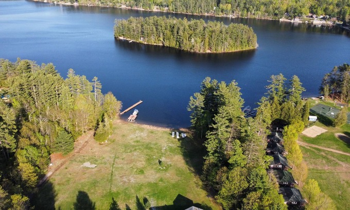 Pottersville House | Schroon Lake Luxe Hot Tub Escape Dock 7 bedroom