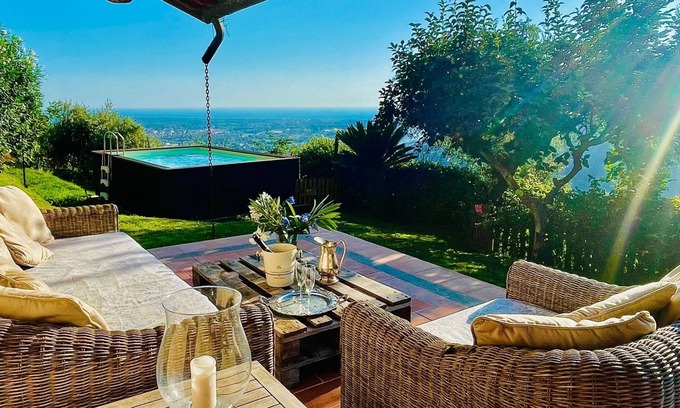 Strettoia Villa | Sea-view independent country house, 190 m2, air cond, small pool, Freezanz