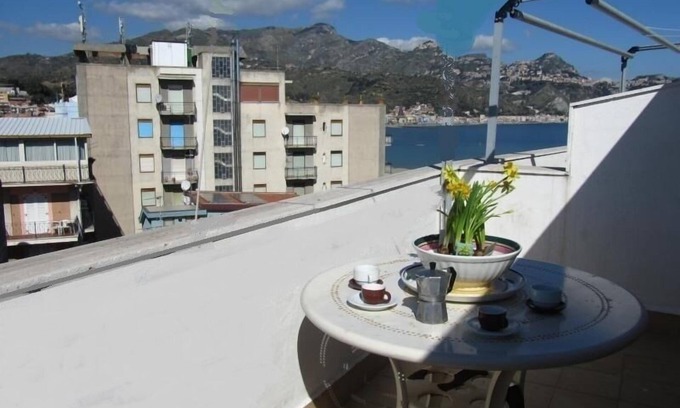 Giardini Naxos Apartment | Seafront 1-bedroom apartment with perfect view over the sea&Etna!