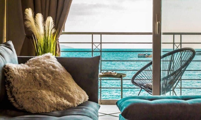 Kalamata Apartment | Seafront Kalamata Haven - Blue Luxury Suite