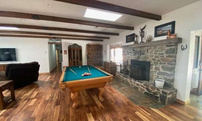 Groom Creek Cabin | Secluded 4BR Oasis with Pool, Ping Pong and Blackjack tables and Forest Access