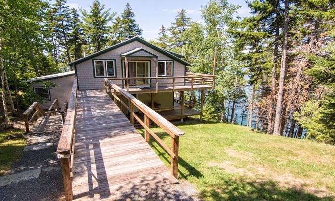 Bar Harbor House | Secluded Home Offers Water Access, Stunning Water Views, Privacy and Tranquility