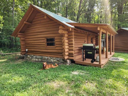 White Cloud House | Secluded Rustic Cabins with Private Pond & Trails near ORV Routes in White Cloud, Michigan