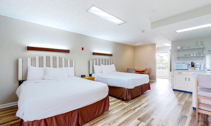 Baneberry Apartment | Second-floor studio with quiet view, patio & gym - walk to Douglas Lake, dogs OK