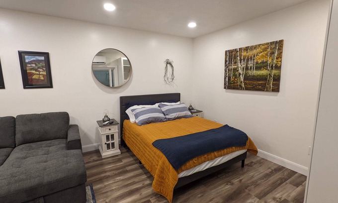 South Jordan Apartment | Serene Riverton Studio/Mountain Views/Hot Tub/22mi to SLC & Ski Resorts