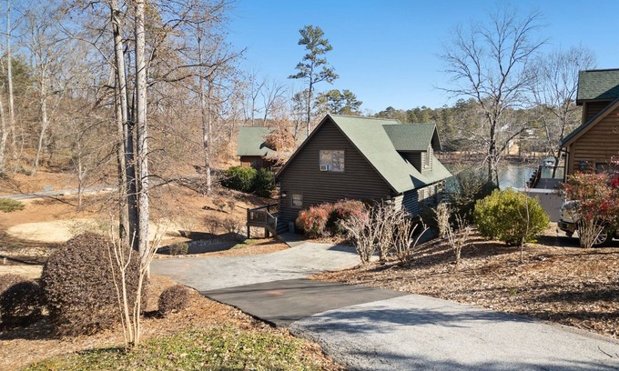 Saxony Forest House | Serenity Bay Lakefront Cabin w/Boat Slip.