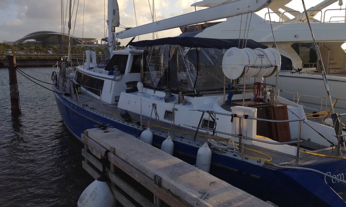Isla Grande Boat Rental | Serenity Boatel, Master cabin in San Juan