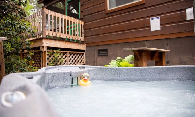Mill Spring Cabin | Serenity Ridge Cabin F: Couple's Vacay + Hot Tub