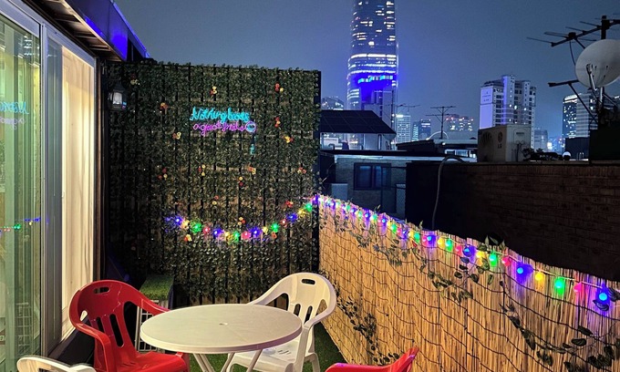 Irwon-dong Apartment | Shiny Picnic: Loft Hideaway with Terrace & Lotte Tower View/5Beds