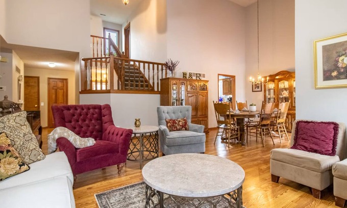 Lawrence House | Sleeps 12! Main Level Primary Suite - Beautiful Backyard Oasis!