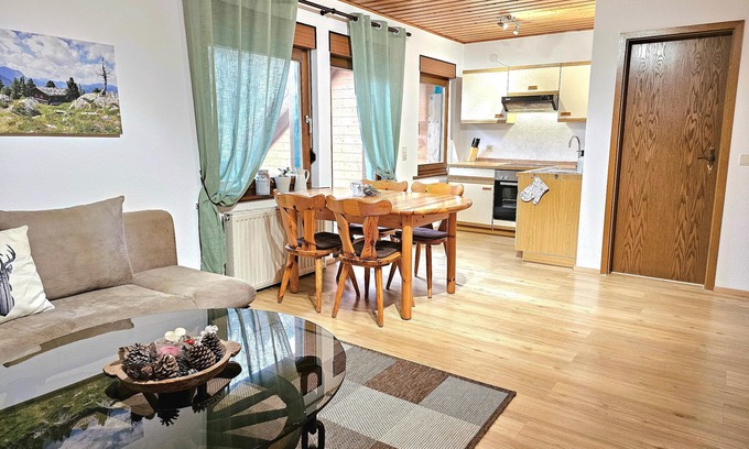 Bad Peterstal-Griesbach Apartment | Small family apartment (no. 2) for up to 4 people with kitchen/living room, 1 bedroom, balcony and terrace