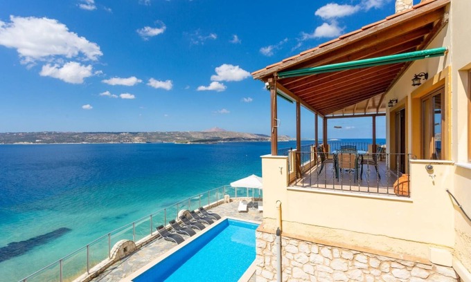 Katochori Villa | Souda Bay View - Five Bedroom Villa, Sleeps 12
