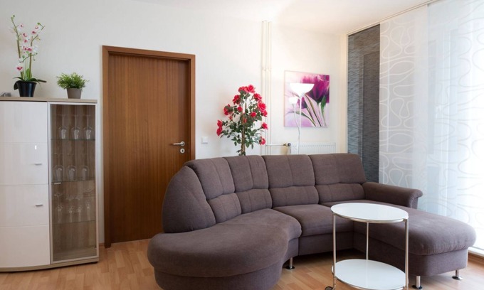 Eschberg Apartment | South facing balcony with distant views
