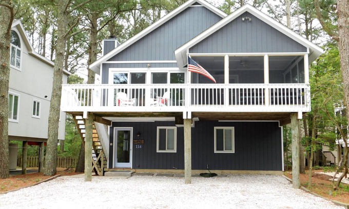 Sandpiper Pines House | Spacious 5BR Dog-Friendly Home – Walk to Private South Bethany Beach