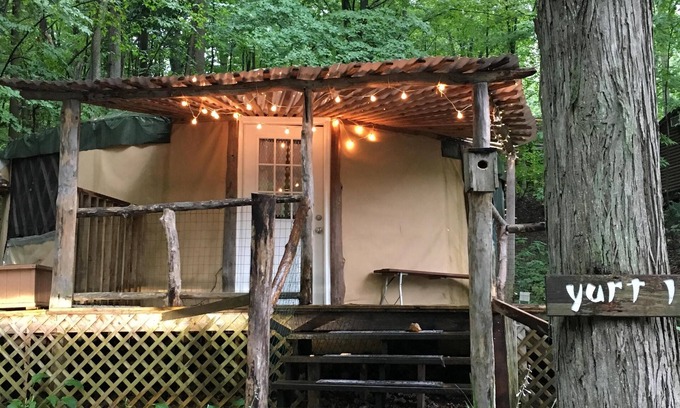 Trumansburg Cabin | Spacious, airy yurt for glamping in comfort!