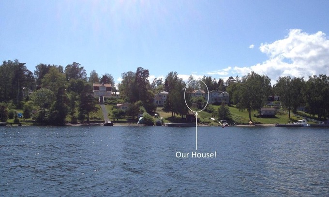 Ytterbystrand House | Spacious and with sea view in the heart of Stockholm Archipelago