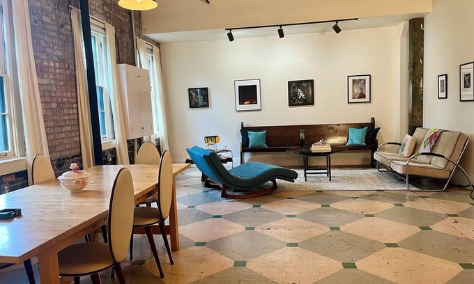 Hopewell Condo | Spacious, artist-designed apartment in 1890s chocolate factory. DOG FRIENDLY!