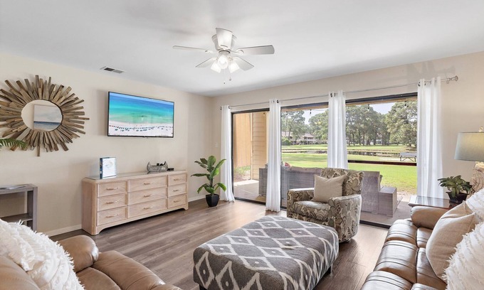 Miramar Beach Resort | Spacious Beach home with Resort Pools, Pickleball, Walk to the beach and shops.