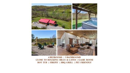 Laurelville Apartment | Spacious Cabin Near Hocking Hills and Caves with Hot Tub and Firepit