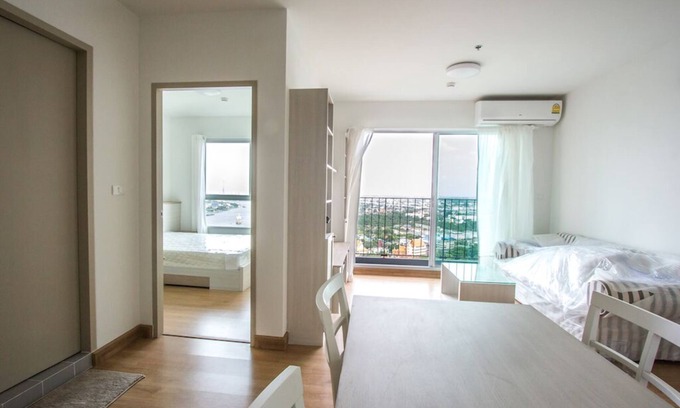Rat Burana Condo | Spacious condo with panoramic river view. Peace and quiet, good for resting.