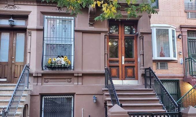 Harlem House | Spacious Harlem Brownstone Garden 2-Bedroom Apartment with a large rear yard,