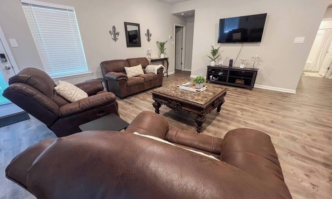 Lake Charles House | Spacious Home Base with Private Office—Perfect for Remote Work
