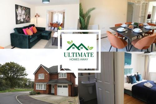 Sindlesham House | Spacious home with office and double driveway & FREE Wifi By ULTIMATE HOMES AWAY