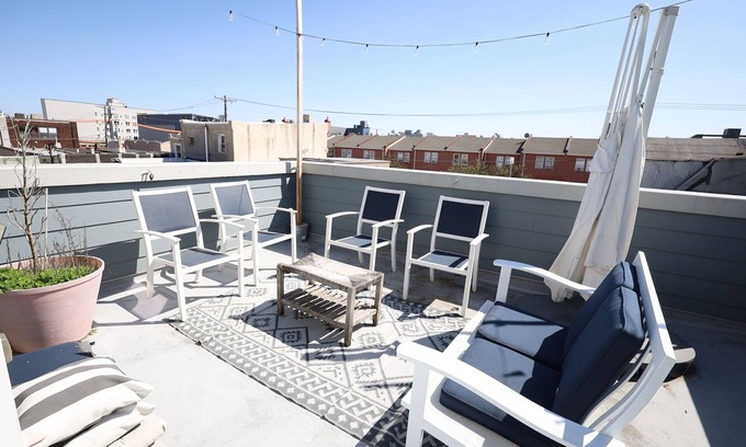 Norris Square House | Spacious Oasis - Parking, Private Patio & Roofdeck