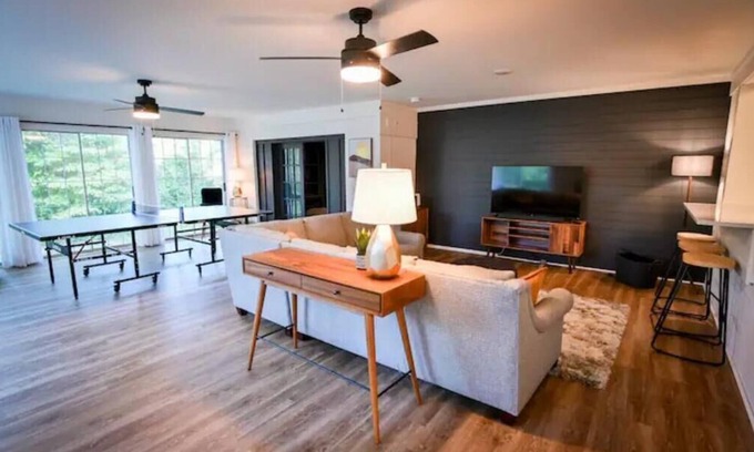 Covington House | Spacious, Town Square, Theatre Room! 4 bed/2 bath Private Home on town square