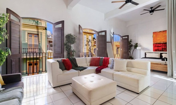 Old San Juan Apartment | Spanish Penthouse Historic Mansion Private Patio