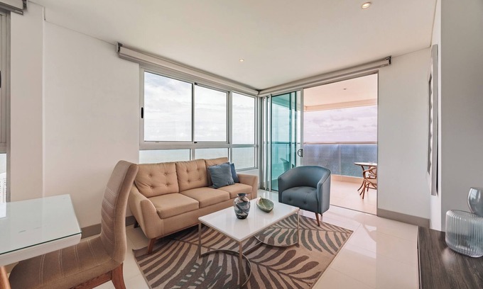 Bocagrande Apartment | Spectacular 2BR with Unbeatable View in Palmetto Beach
