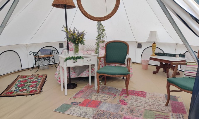 Glacier Country Cabin | Spring Serenity Yurt, glamping just 2 miles from Quinn's Hot Springs Resort!