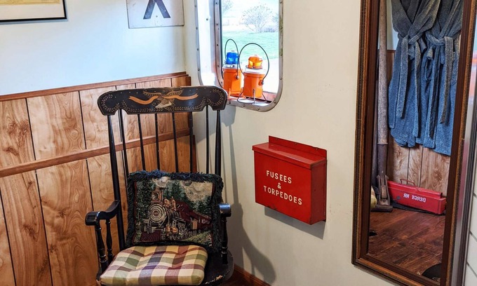 Sequim House | Steampunk Train at Olympic Railway Inn - Pet Friendly