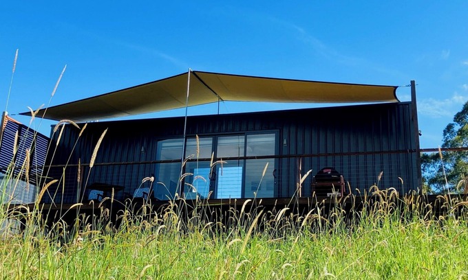 Nimbin Cabin | Stoney Chute Eco-Cabin 2: off-grid, cosy farm-stay retreat 5km from Nimbin.