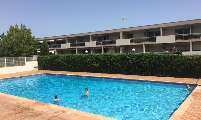 Plaine de la Brague Apartment | Studio 30m2 with pool, parking and a garden