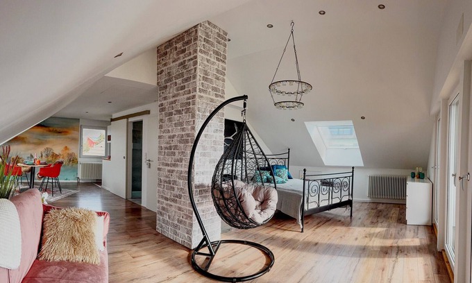 Adelhausen Apartment | Studio Apartment 'Dinkelberg' with Mountain View, Balcony and Wi-Fi
