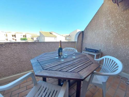 Marseillan Plage Apartment | Studio Cabine avec Terrasse, Piscine et Parking Privé à Marseillan - FR-1-326-774