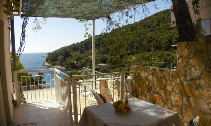 Saplunara Apartment | Studio flat with terrace and sea view Cove Saplunara, Mljet (AS-12849-a)