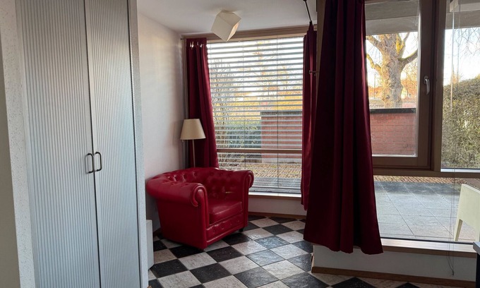 Neu-Ulm Apartment | Studio 'Mit Donaublick 4' with Private Terrace, Private Garden and Wi-Fi