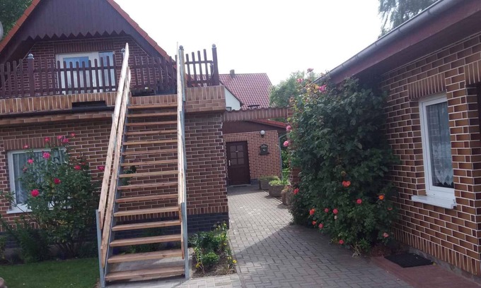 Usedom Apartment | Studio with barbecue in the garden