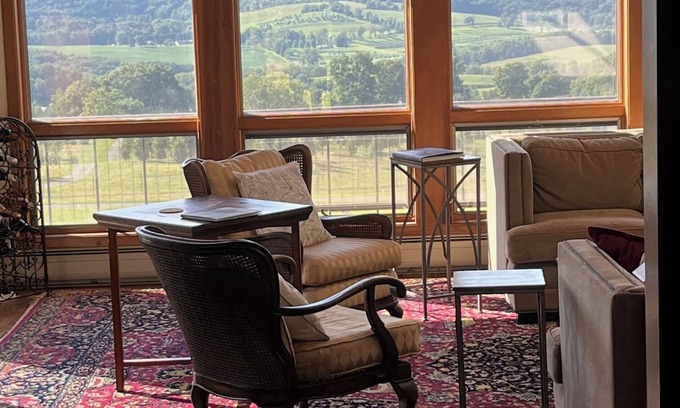 Copake Falls House | Stunning views & charming spacious 4-BR home pool and fireplace in Copake Falls