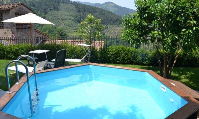 Castelvecchio Villa | Stunning villa with A/C, private pool, WIFI, TV, terrace, panoramic view, parking, close to Lucca