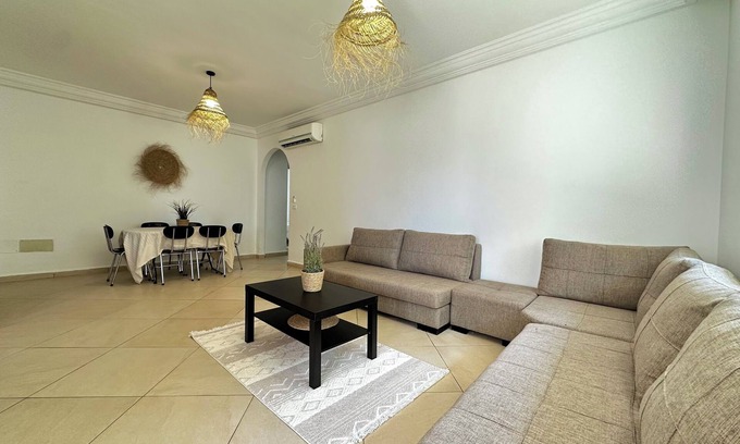 Fatou Apartment | Stylish 2BR Flat with Swimming Pool – Calm, WiFi, AC in Djerba Midoun
