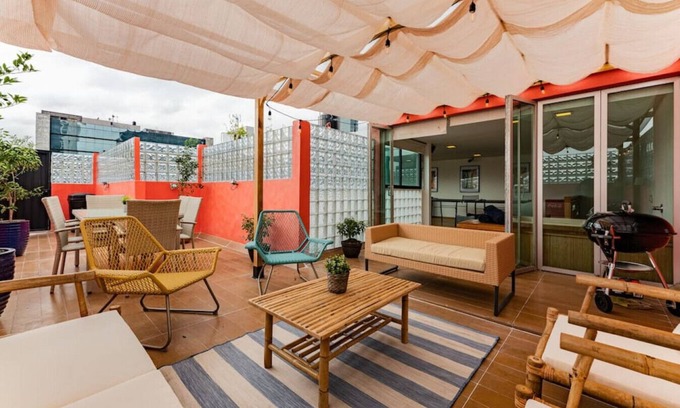 Reforma Condo | Stylish Apt near Reforma: Private Rooftop/Jacuzzi